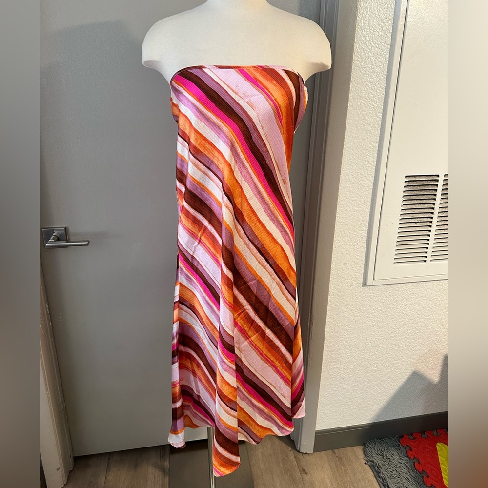 Forever 21 Multicolor Strapless Dress